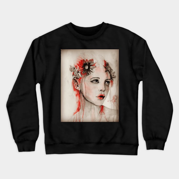 Elf Crewneck Sweatshirt by teenamarie23art